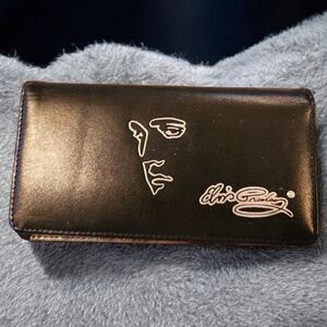 Vintage Elvis Presley Leather Cardholder, ID Holder, wallet, Checkbook